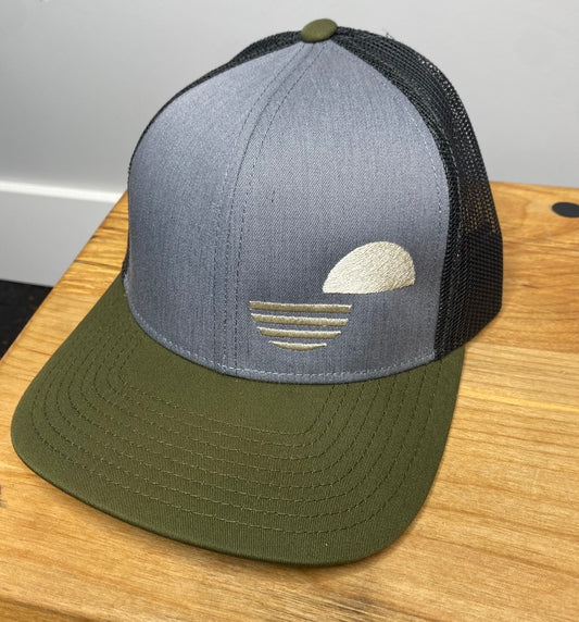 Trucker Hat Moss Green/Grey/Charcoal